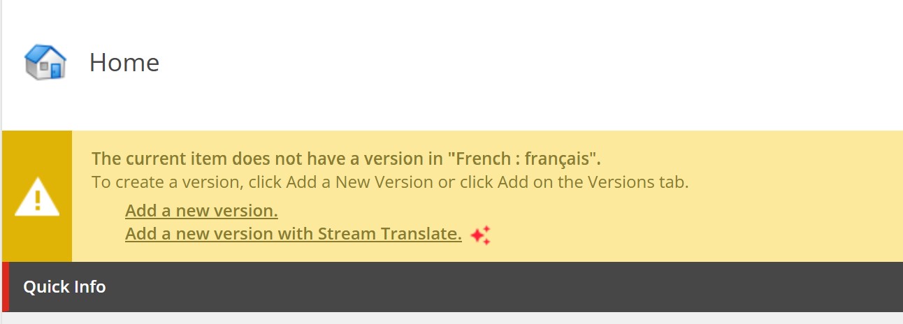 Sitecore Stream Translate New Version